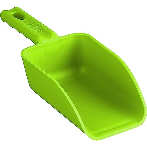 Remco Vikan Remco 630077 Color-Coded Plastic Hand Scoop - BPA-Free Food-Safe Kitchen Utensils, Restaurant and Food Service Supplies, 16 oz, Lime - Image 1