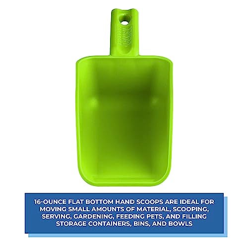 Remco Vikan Remco 630077 Color-Coded Plastic Hand Scoop - BPA-Free Food-Safe Kitchen Utensils, Restaurant and Food Service Supplies, 16 oz, Lime - Image 3
