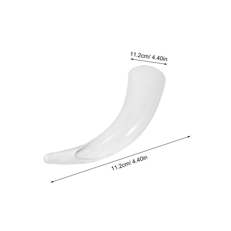 Glass Drinking Horn Cup 550ml Large Medieval Beer Mug For Cocktail Wine Holiday Party - Image 3
