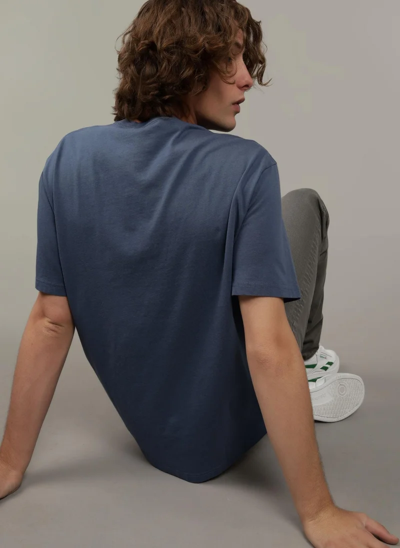 American Eagle Logo Detail Crew Neck T-Shirt