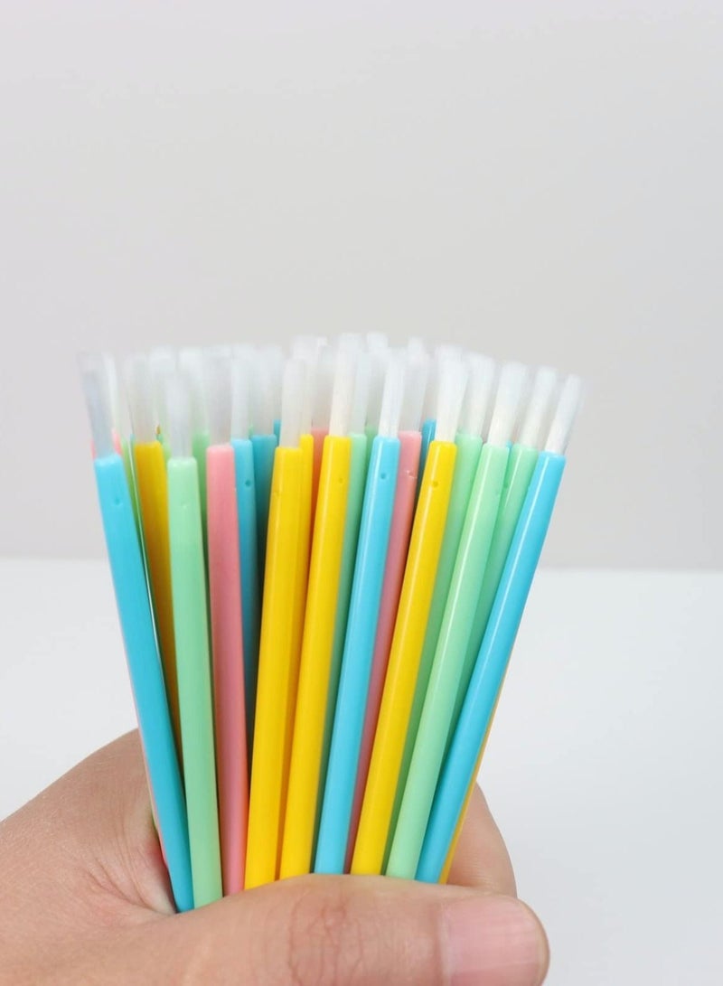 NIBEMINENT Lip Brushes, 100 Pcs Disposable Makeup Brush Lipstick Gloss Applicators with Soft Head Cosmetic Wands Mini Paint Brushes  - Image 5