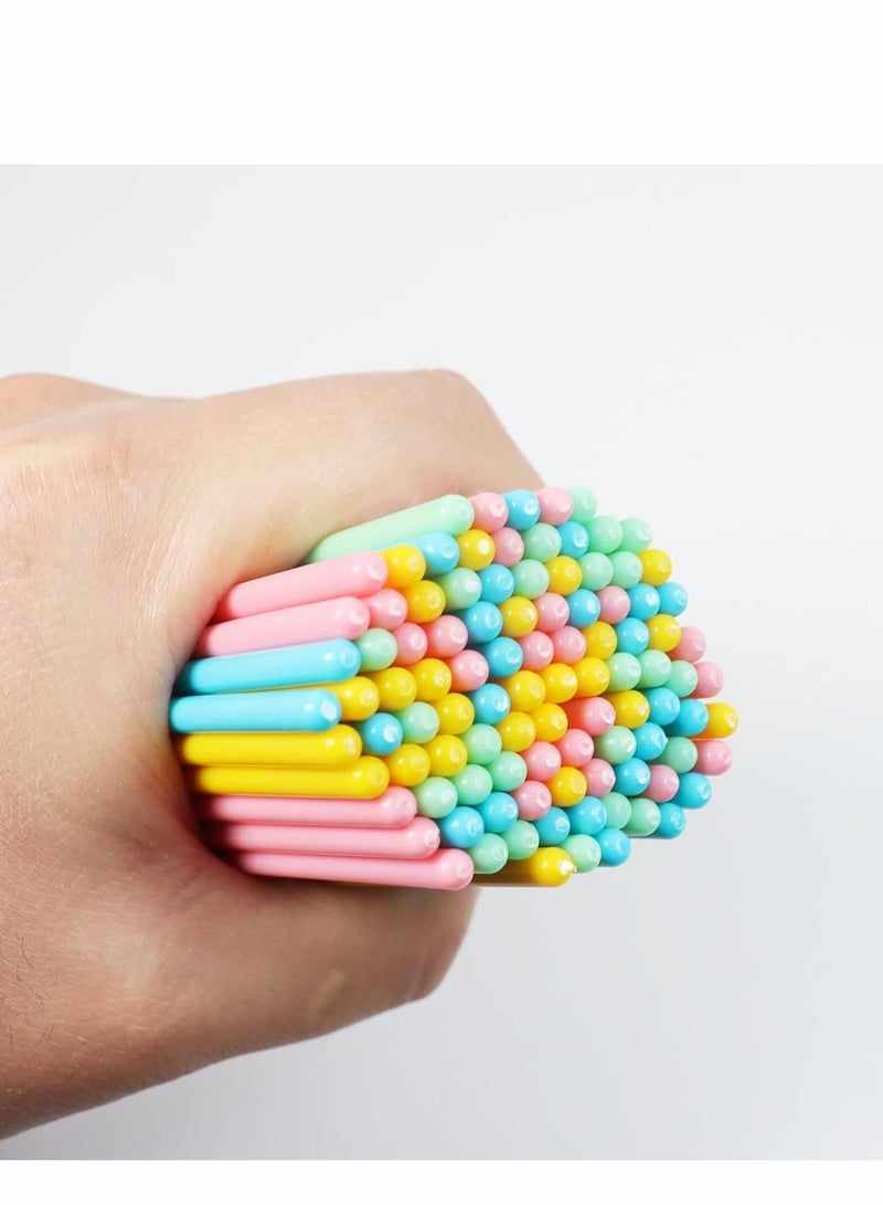 NIBEMINENT Lip Brushes, 100 Pcs Disposable Makeup Brush Lipstick Gloss Applicators with Soft Head Cosmetic Wands Mini Paint Brushes  - Image 4