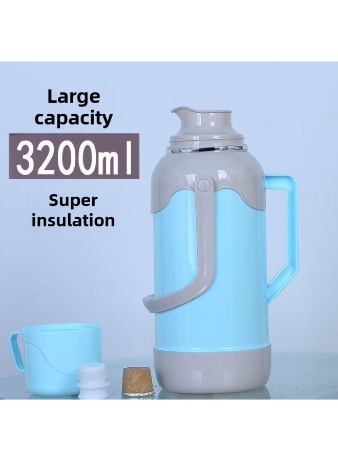 Thermos Household Plastic Mesh Thermos Large Capacity Thermos Glass Liner Bottle For Students-Color:1866 Ink Gray✦-Capacity:Only The Shell Does Not Include The Inner Tank✦  - Image 3