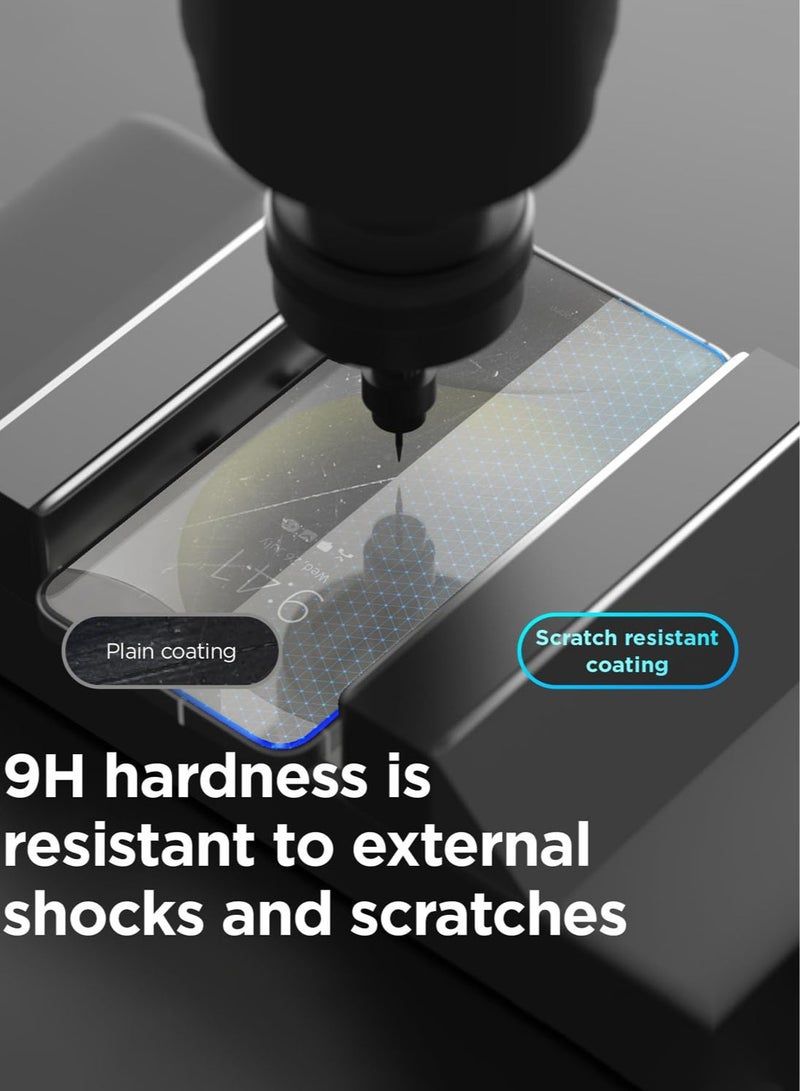 Elago Samsung Galaxy S24 Tempered Glass Screen Protector 9H Shatter Proof with Pull-N-Go Easy Install Tray - Image 4