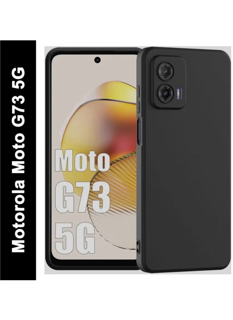 TIGER Motorola G73 Case Cover – Soft Silicone TPU Matte Black Protective Rubber Slim Fit Drop Protection Case Designed for Moto G73, Lightweight, Shock Absorbent, Premium Design  - Image 3
