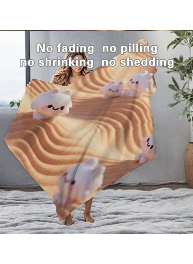 عام بطانية رقيقة من الفانيلا الكرتونية للأطفال والرضع (دافئة ومريحة، ومناسبة للنوم والألعاب) 70 سم * 100 سم - Image 5