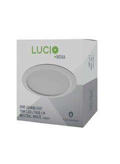 Lucio 18W 1800-Lumens High Efficiency Energy-Saving Downlight Neutral White 1.77 x 3.6 x 17.7 cm DR46c-18W-4000K 