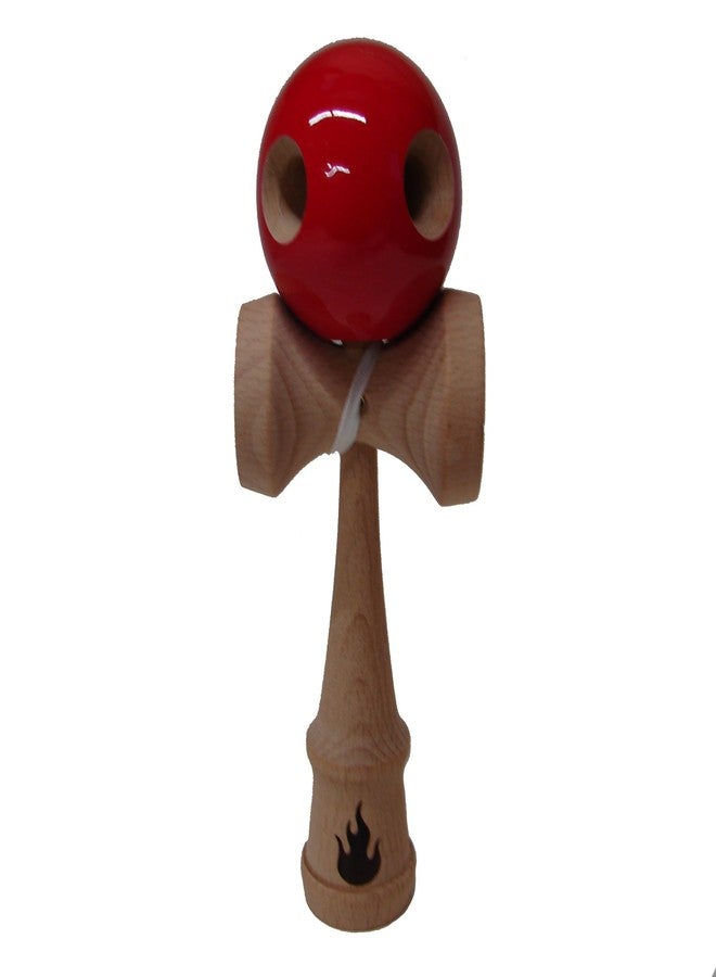 Feng Shui Import 5-Hole Red Kendama - Image 2