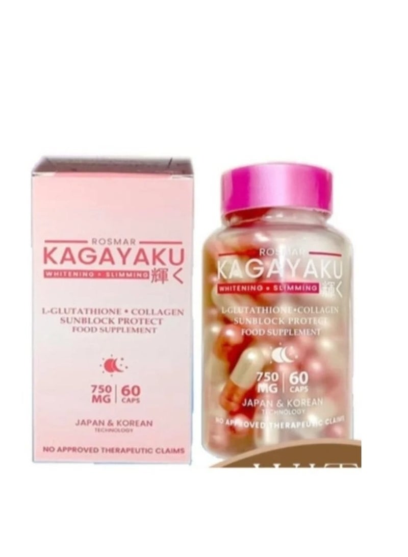 روزمار Kagayaku Whitening Slimming Food Supplement 60 Capsules