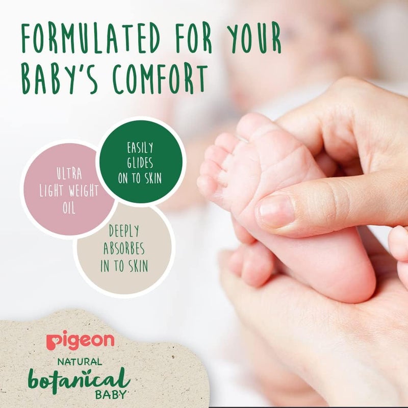 Pigeon Natural Botanical Baby Massage Oil - 120ml - Image 5