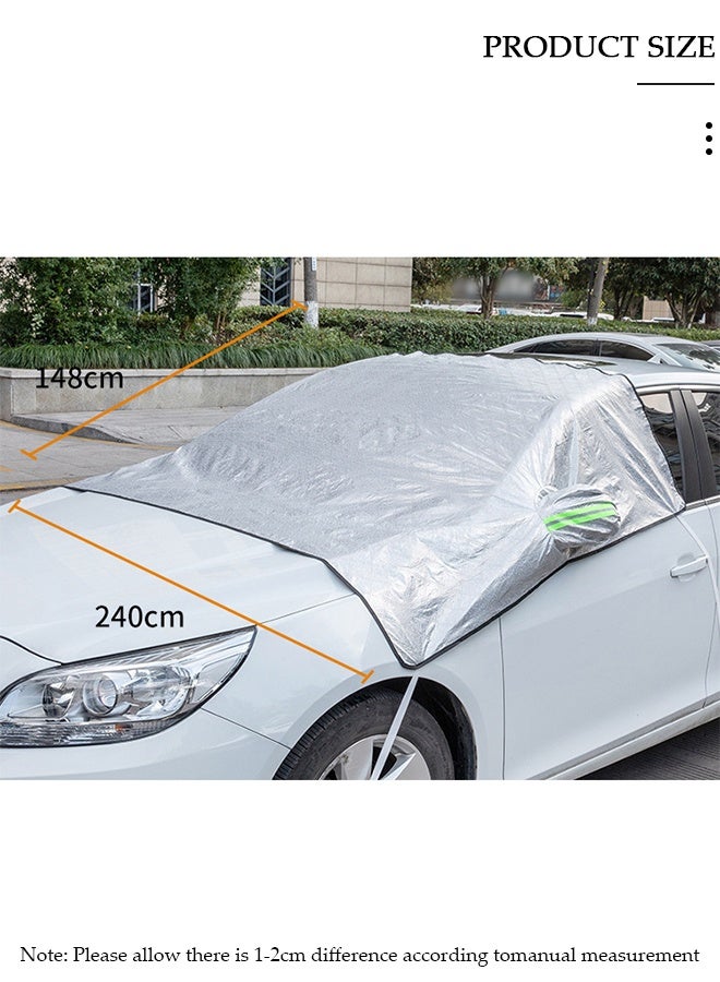 DUNISO Windshield Sunshade Car Sun Protection Cover Car Shade Front Windshield Blocks 99% UV Rays Keeps Your Vehicle Cool Foldable For All Seasons - Image 3