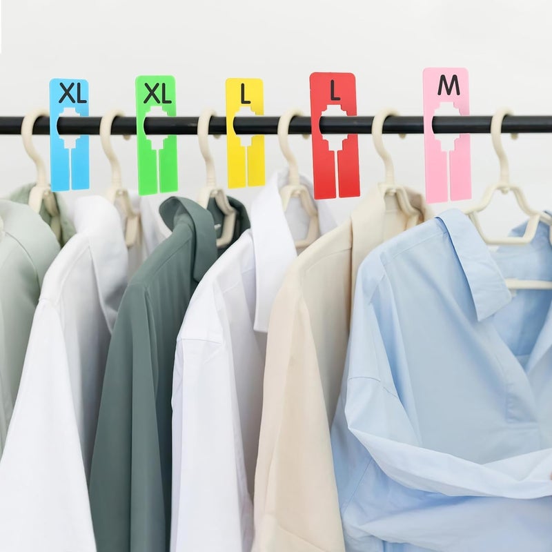 Colorful Closet Rack Dividers - 24Pcs Clothing Size Hanger Dividers with Bonus Marker - Image 2