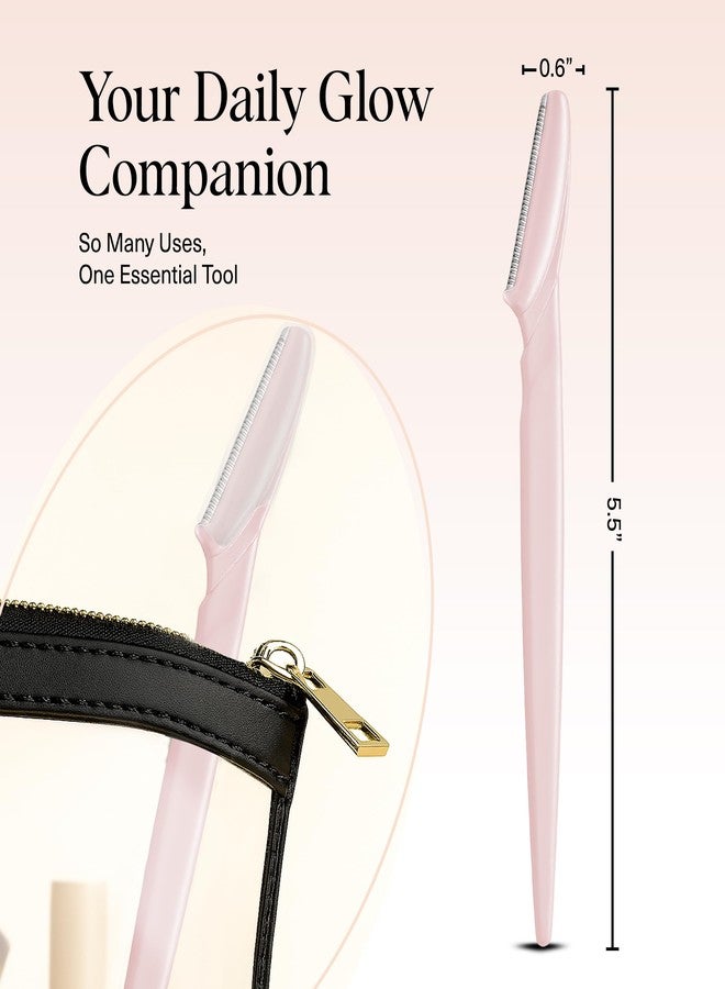 كيتش ماكينة حلاقة ديرمابلان من كيتش للوجه للنساء - ماكينات حلاقة للوجه للنساء والرجال، ماكينات حلاقة للحواجب والوجه - ماكينة تقشير الوجه وديرمابلانر كأداة للعناية بالبشرة للحصول على بشرة أكثر نعومة - أحمر خدود، 6 قطع - Image 5