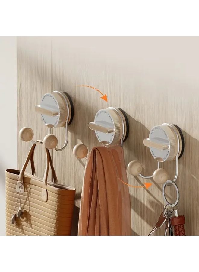 Strong Suction Cup Hook For Glass Wall Toilet Bathroom Kitchen Utility Hooks Color B - Image 2