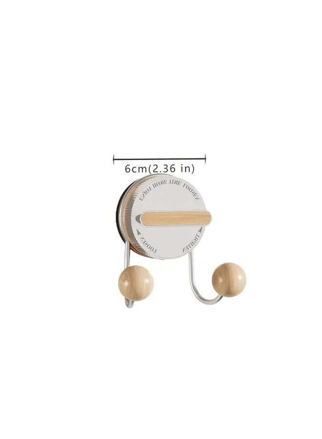 Strong Suction Cup Hook For Glass Wall Toilet Bathroom Kitchen Utility Hooks Color B - Image 4