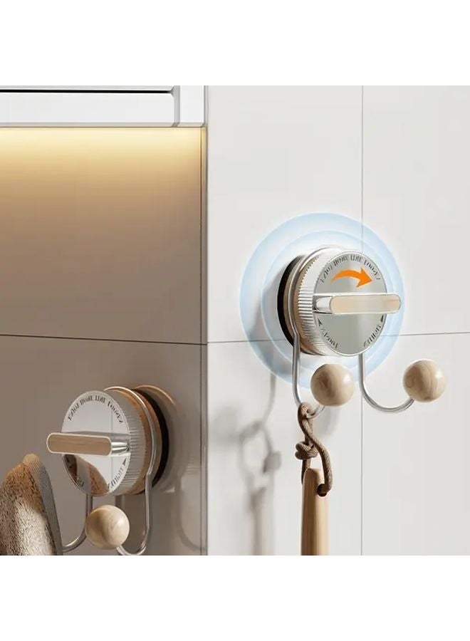 Strong Suction Cup Hook For Glass Wall Toilet Bathroom Kitchen Utility Hooks Color B - Image 3