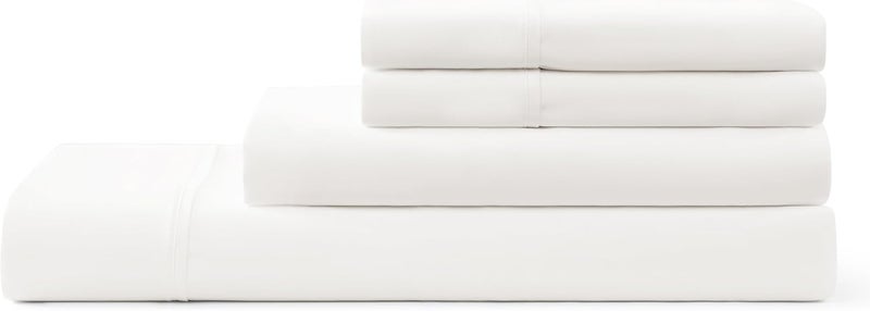 UGG 11787 Alahna Full Bed Sheets and Pillowcases 4-Piece Set Sleep in Luxury Machine Washable Deep Pockets Wrinkle-Resistant Silky Cooling Technology for All-Season Comfort, Full, Snow - Image 1