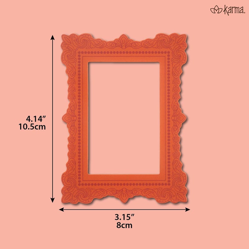 Karma, Mini Magnetic Picture Frames Set of 6, Photo Frame fits 3x4 Picture for Dorm, Fridge, Multicolor - Image 3