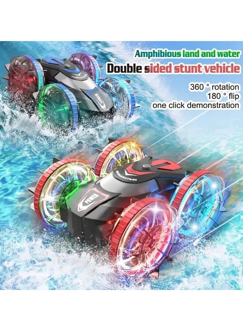Amphibious Stunt Remote Control Car for Kids - 2.4 GHz  Electric Water and Land Light Effects Off-road Tumbling Remote Control Car Toy - Image 3