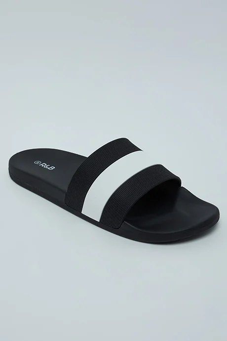 R&B Striped Slides