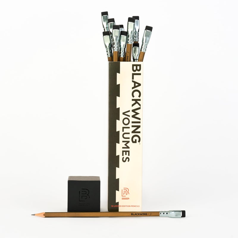 Blackwing Volume 21 - Set of 12 Pencils, Limited Edition, Woodworking Inspired, Square Barrel - Image 1