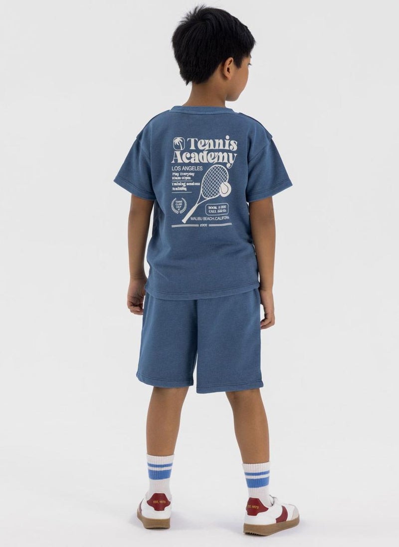 MINOTI Boy’s Two-Piece Set with Printed T-Shirt and Shorts - Image 2