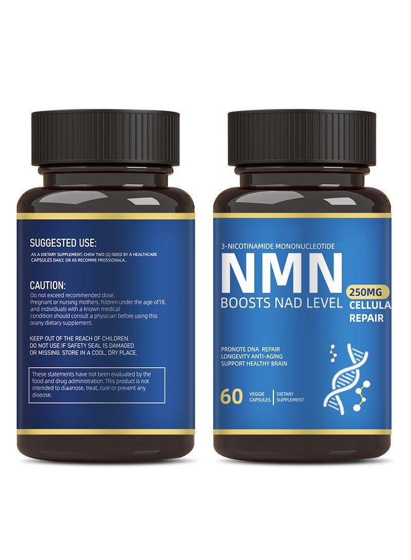 MAAC10 Formulas NMN Supplement Alternative - Liposomal NMNH (Dihydronicotinamide Mononucleotide) - High Purity NAD Supplement for Anti Aging, Energy, Focus - 60 Capsules - 250mg  - Image 3