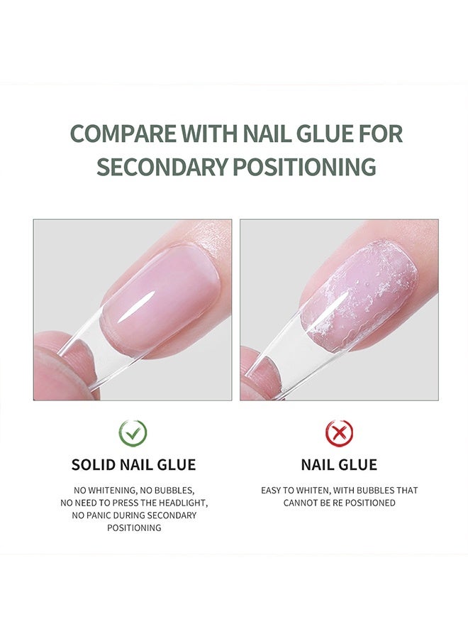 XEIJAYI Solid Patch Adhesive,Nail Glue Gel For Press On Nails Acrylic Fake Nails 3D PVC Candy Soft Polish For Nail Strengthening DIY Nail Art Home Salon Use,12ml - Image 4