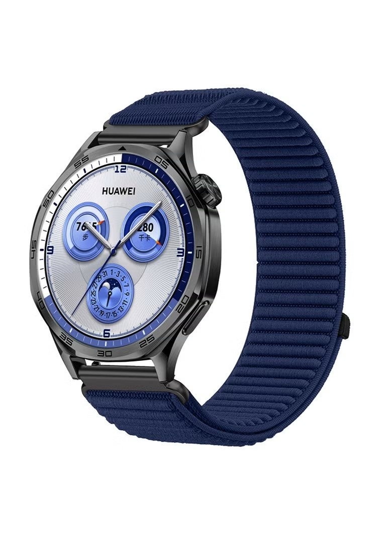 Nylon Bands Compatible with Huawei Watch GT6/GT5/Ultimate2/Ultimate/GT4/G4 Pro/GT3/Watch4/4Pro/Watch3/3Pro 46MM, Elastic Breathablelon Loop Wrist Strap 22MM - Image 1