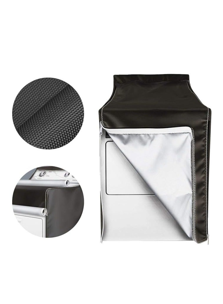 عام غطاء غسالة ملائم للغسالات العلوية والأمامية، تصميم بسحاب يسهل الاستخدام، مقاوم للماء ومانع لدخول الغبار، يوفر الحماية - Image 2