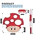 Birchio Mushroom Pinatas Bundle with a Blindfold and a Bat165 x 12 x 35 Inches Perfect for kids Birthday Parties Mexican Theme Parties Decorations - Image 4