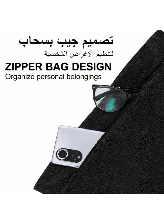Gym Microfiber Towel with Hidden Zipper Pocket – Ultra Absorbent & Quick Dry – Fits All Gym Equipment - Image 4