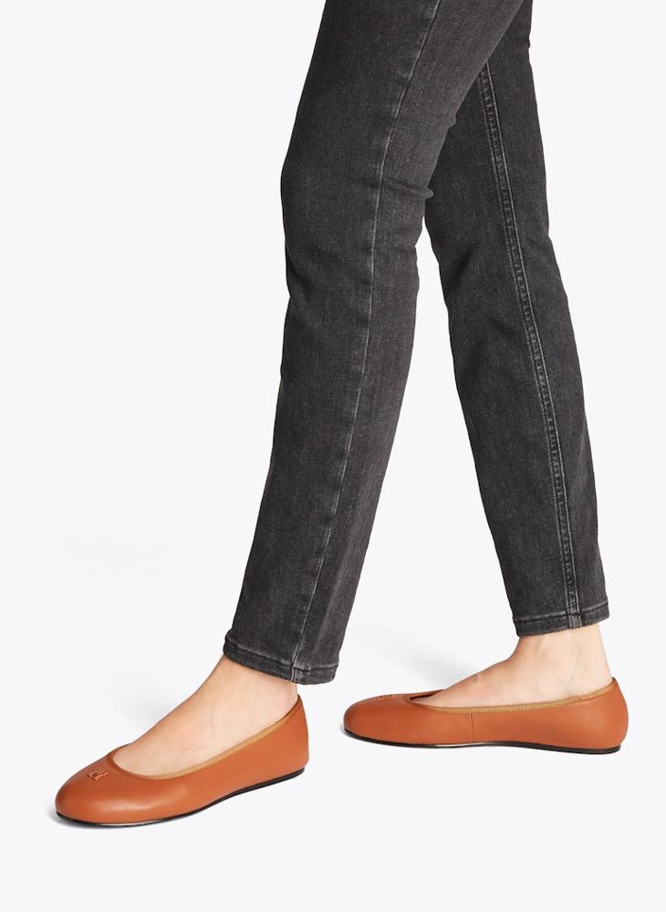 TOMMY HILFIGER - Hardware Leather Ballerinas - Image 1