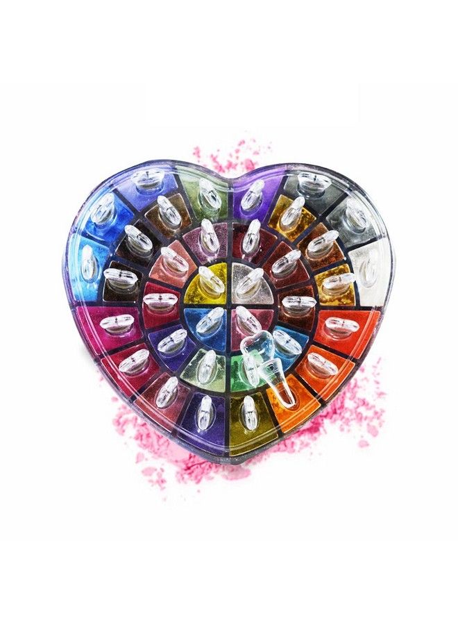 FIRSTZON لوحة ظلال عيون 24 لون؛ لوحة ظلال عيون لامعة؛ لوحة ظلال عيون طويلة الأمد ومقاومة للماء بتشطيب لامع متعدد الألوان - Image 3