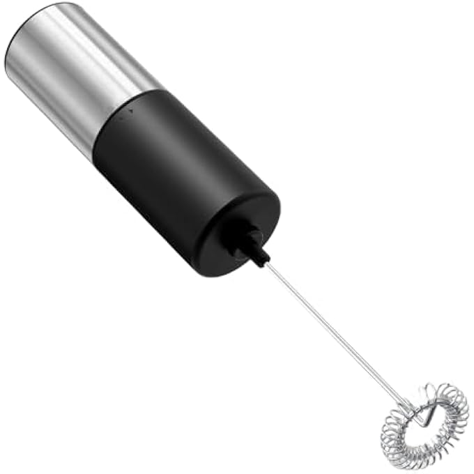 FIDECO Milk Frother Handheld For Coffee Battery Operated Electric Foam Maker Mini Drink Mixer For Coffee Matcha Hot Chocolate Latte Cappuccino - Image 1