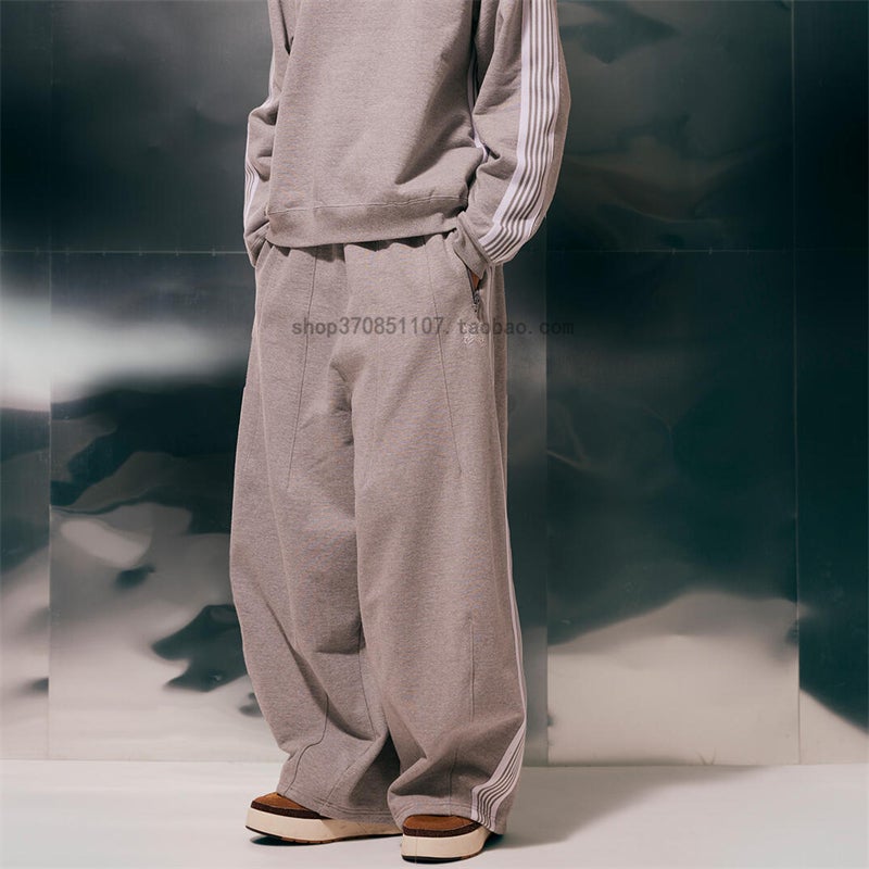 Needles Track Gray Terry Lhp Limited 25S Butterfly Embroidery Hd Plump Wide Leg Bloomers - Image 5