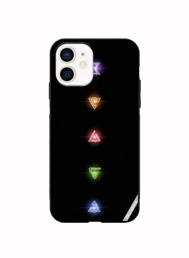 VR CREATIVE Protective Case Cover For Apple iPhone 11 Neon Loghts Diamond Shapes Design Multicolour - Image 1