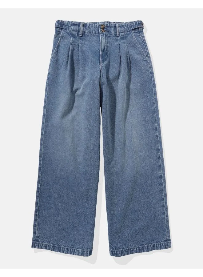 American Eagle AE Strigid Super High-Waisted Wide-Leg Trouser Jean