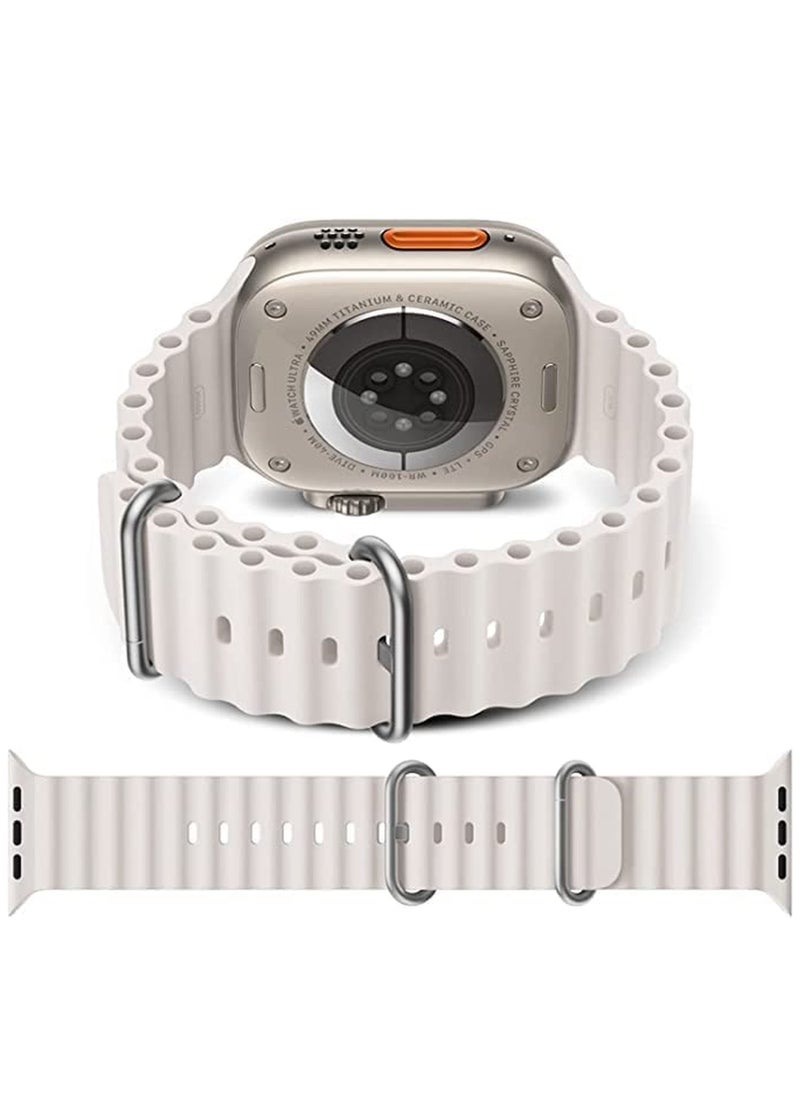 ZOOMEE - Ocean Silicone Replacement Band For Apple Watch Series 8/7/6/5/4/SE/Ultra 45/44/42/49mm - Image 1