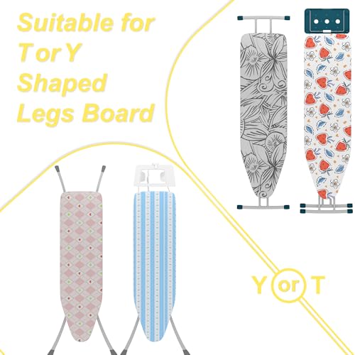 Vincona Ironing Board Hanger with Removable Hooks, Ironing Board Holder Wall Mounted for T/Y Leg, Space Saving Iron Holder for Laundry Room Storage and Organization - Image 2