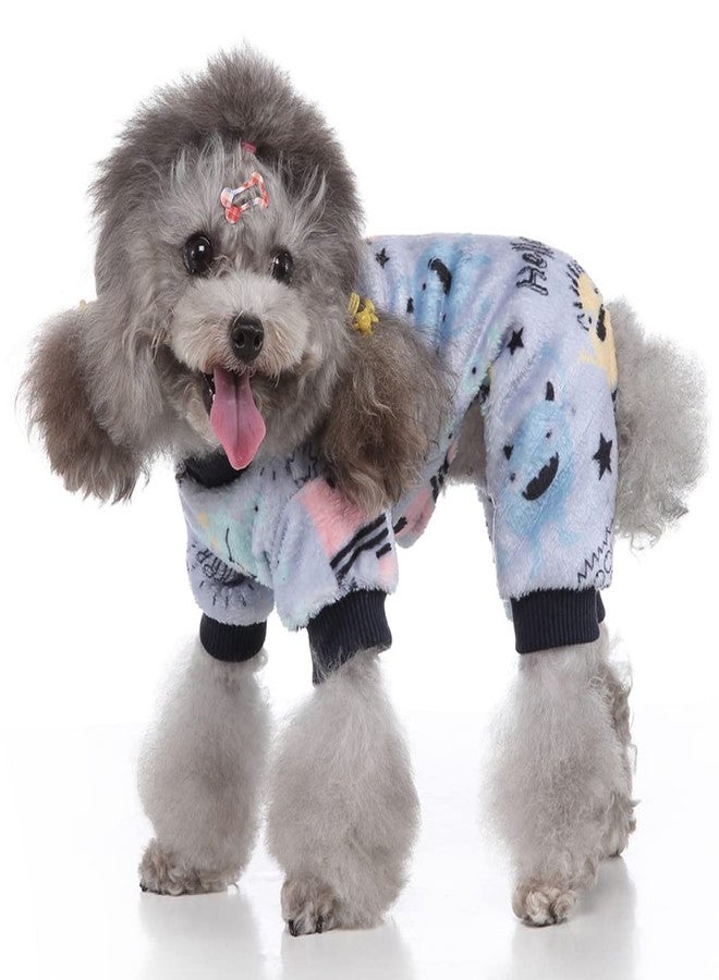 XIAOYU Halloween Dog Pajamas Soft Warm Pet Clothes Cat Apparel Dog Jumpsuit for Small Dogs Cats Pets, Monster, M - Image 3