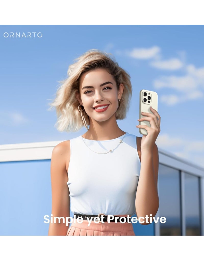 Raxoom Compatible with iPhone 15 Pro Max Case Shockproof with 2pcs Screen Protectors-Starlight - Image 5