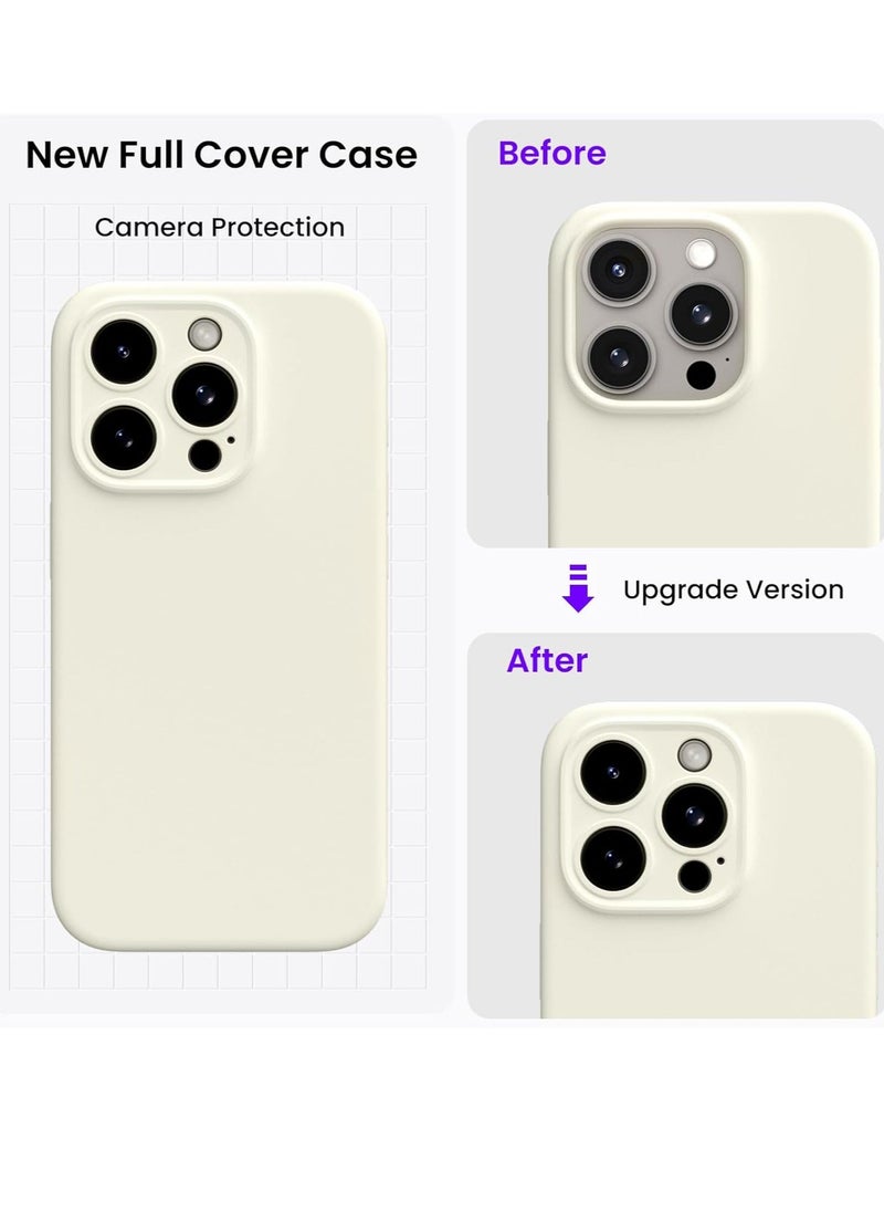 Raxoom Compatible with iPhone 15 Pro Max Case Shockproof with 2pcs Screen Protectors-Starlight - Image 3