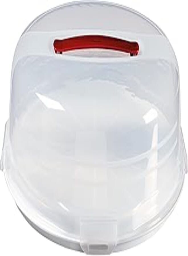Curver Curver 219974 Round Cake Box 27.5 x 27.5 x 8cm Plastic White