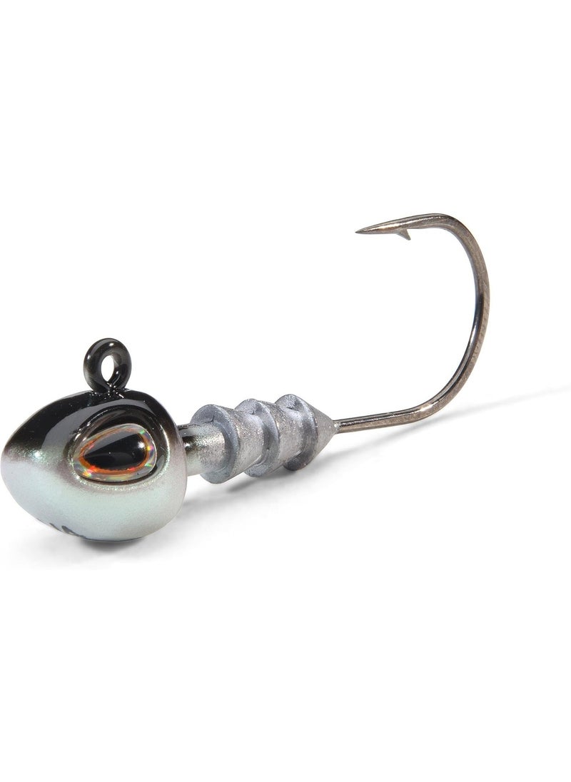 Berkley Berkley Fusion19 Hybrid Jighead Fish Head Size 20 Hook 14 oz Sticky Sharp Hook Point Conical BaitKeeper HighDef Details and Realistic 3D Eye  - Image 2