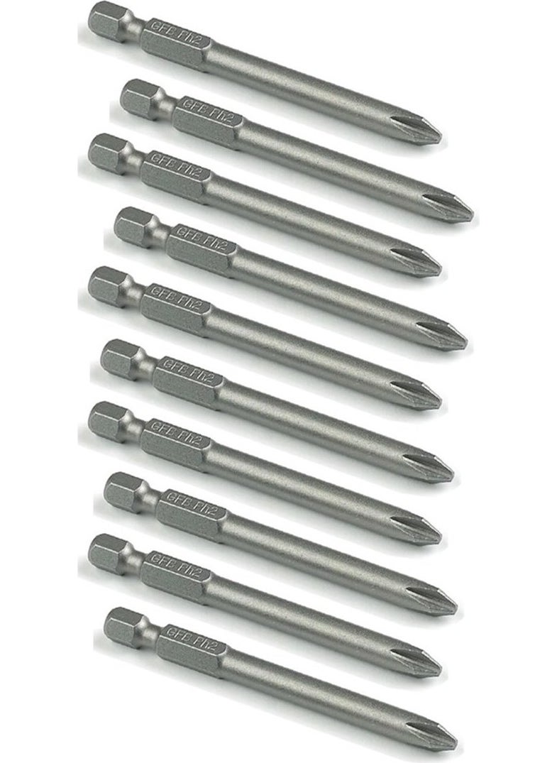 Real Özs - 2 x 50 mm 10-Piece Phillips Bit Drill Bit - Image 1