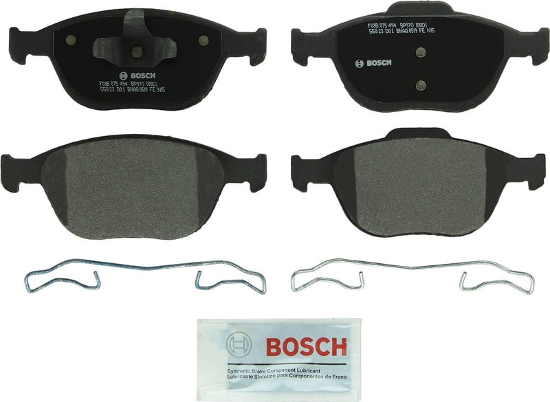 BOSCH BP970 QuietCast Premium Semi-Metallic Disc Brake Pad Set for Ford Focus and Transit Connect - Front