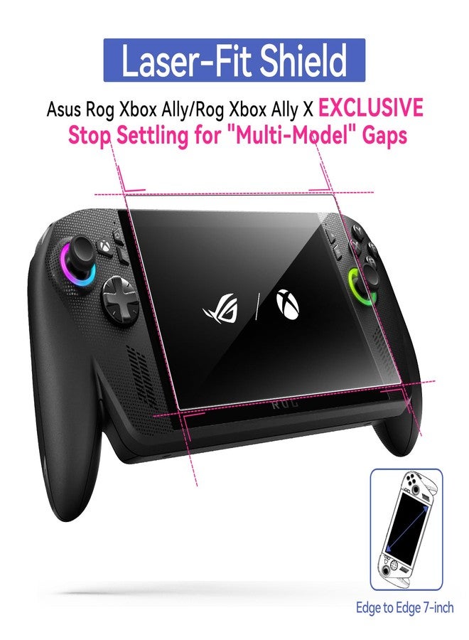 ivoler 3 Pieces Screen Protector for ROG Xbox Ally/ROG Xbox Ally X 2025, 7 Inch Tempered Glass, 9H Hardness, Anti-Fingerprint, High Definition Clarity, Bubble Free - Image 2