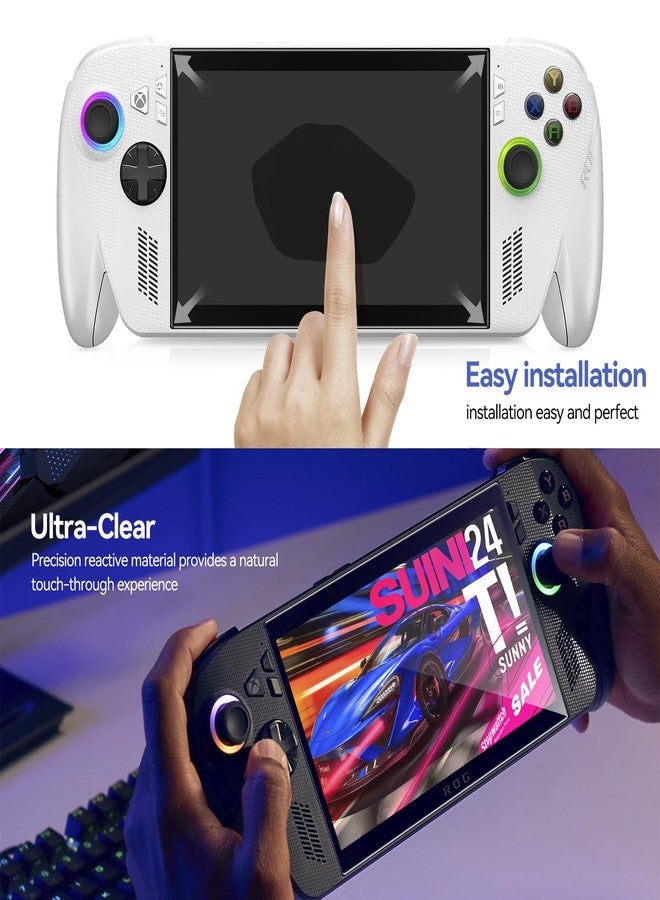 ivoler 3 Pieces Screen Protector for ROG Xbox Ally/ROG Xbox Ally X 2025, 7 Inch Tempered Glass, 9H Hardness, Anti-Fingerprint, High Definition Clarity, Bubble Free - Image 4