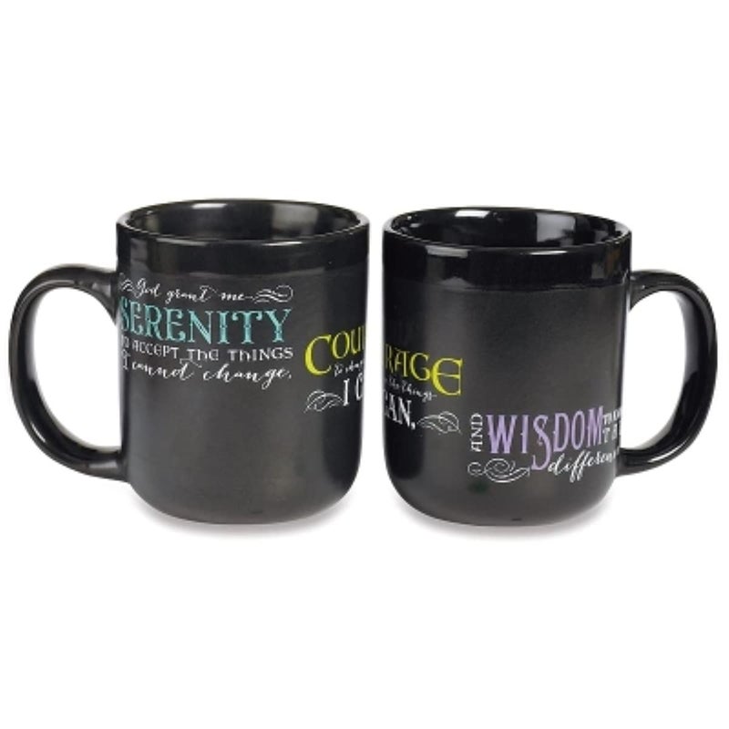 Abbey Press Abbey  CA Gift Serenity Prayer Mug 16 oz 1 Count Pack of 1 Black